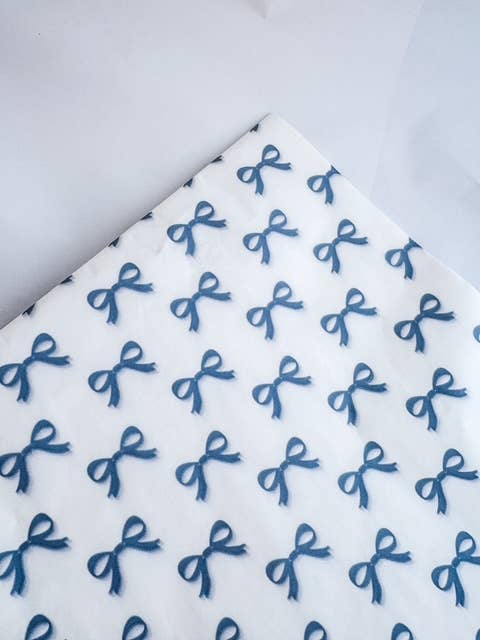Tissue Paper 500 Sheets 62x86 cm BOW Vintage Blue - LE KUKU