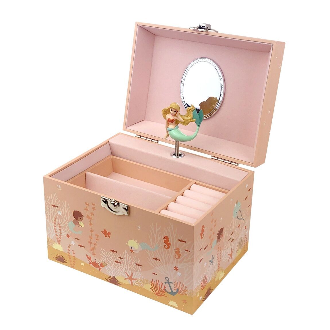 Trousselier muzikinė dėžutė - Large Mermaid Musical Jewelry Box - Vanity Case - NEW - LE KUKU