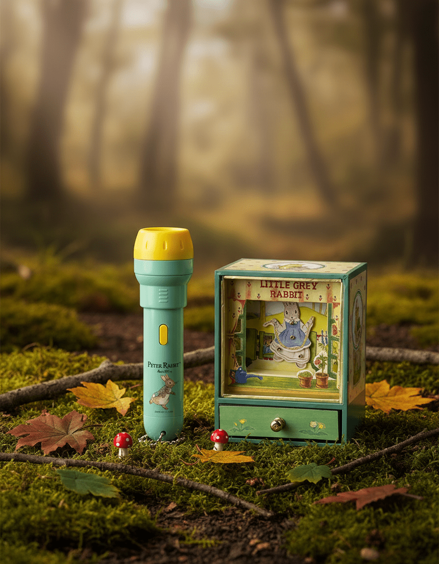 Trousselier - Peter Rabbit™ istorijų projektorius ir kišeninis žibintuvėlis - LE KUKU