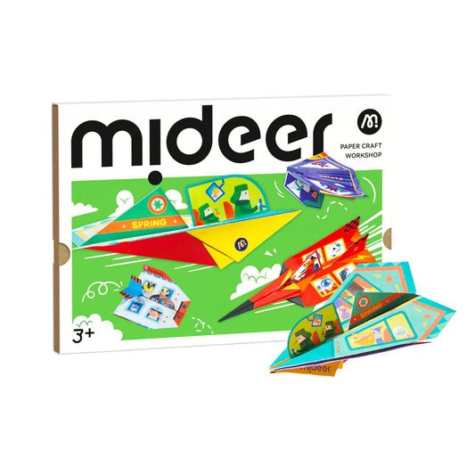Mideer - Popieriaus rankdarbių rinkinys – Lėktuvėliai