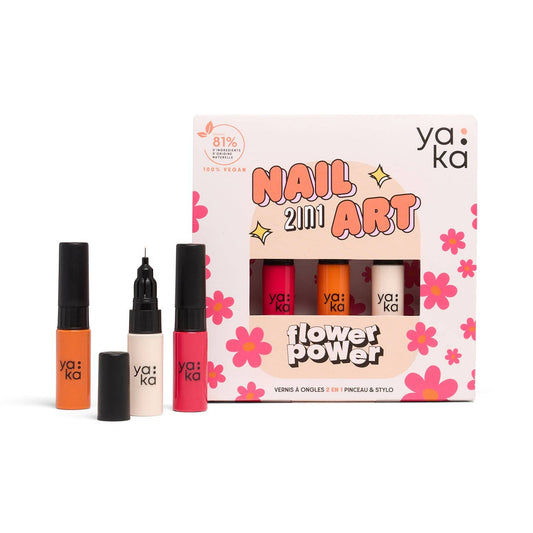 YAKA - 2 in 1 nagų lako rinkinys „Flower Power" 🌸 - LE KUKU