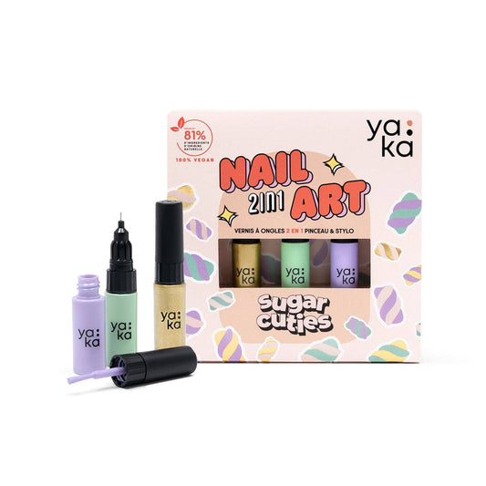 YAKA - 2 in 1 nagų lako rinkinys „Sugar Cuties" 🍩 - LE KUKU