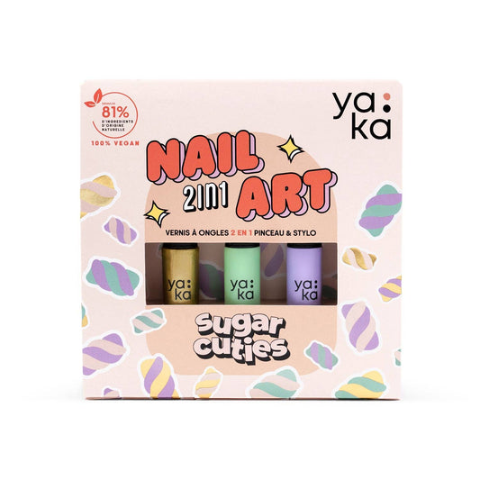 YAKA - 2 in 1 nagų lako rinkinys „Sugar Cuties" 🍩 - LE KUKU